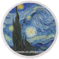 Abstrakte Kunst des runden Sterntuches RBT-073 des Nachtsternhimmel-Musters